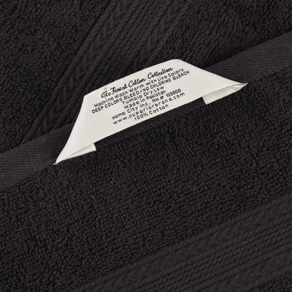 Cotton Eco-Friendly 12-Piece Solid Face Towel Set - Blue Nile Mills