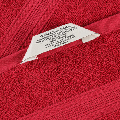 Cotton Eco-Friendly 12-Piece Solid Face Towel Set - Blue Nile Mills