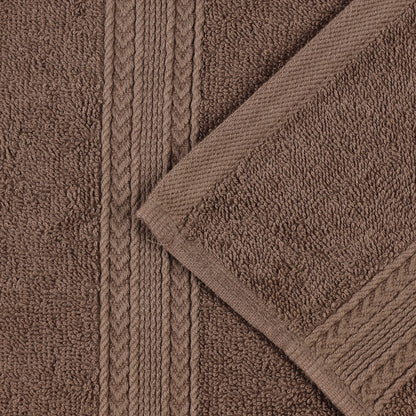 Cotton Eco-Friendly 12-Piece Solid Face Towel Set - Blue Nile Mills