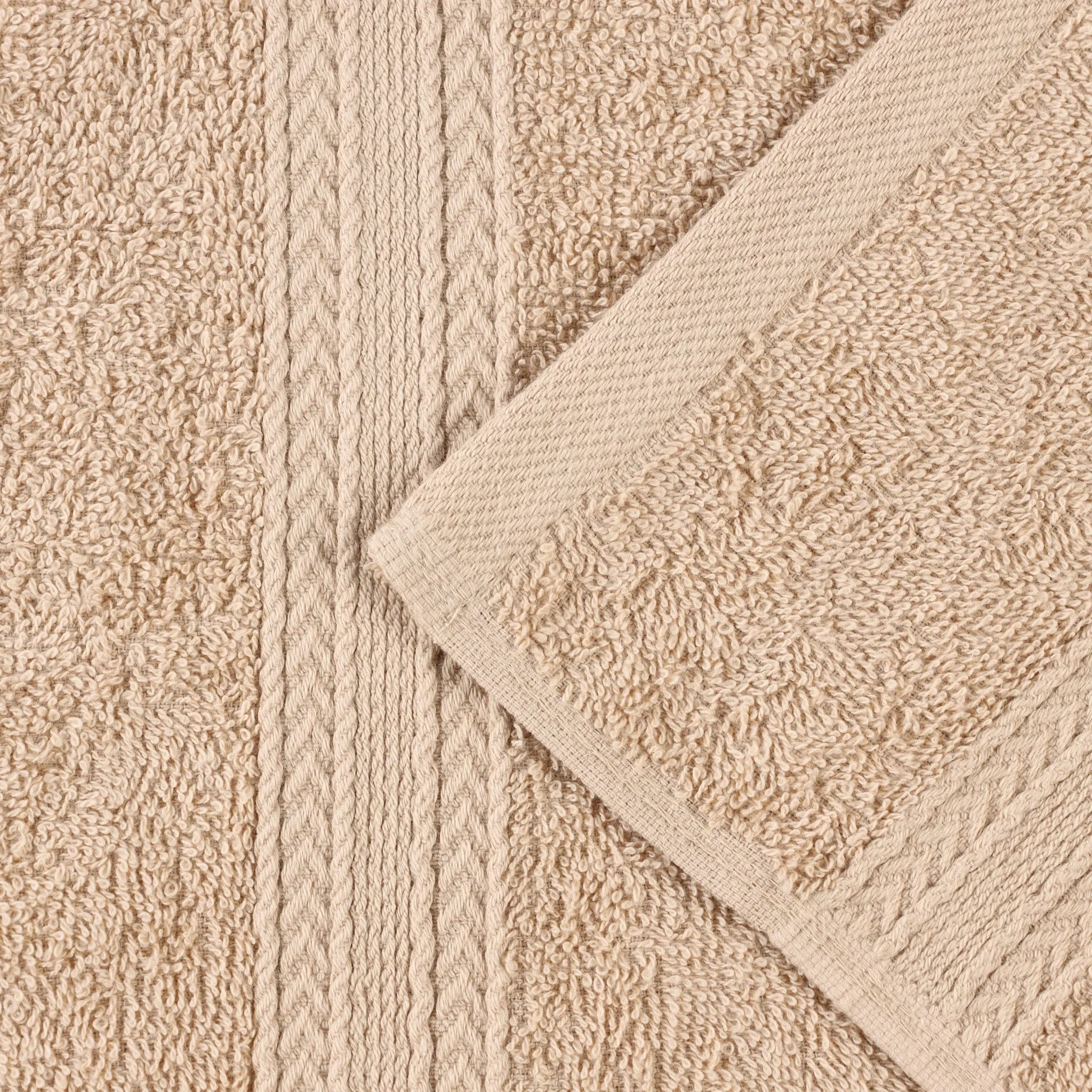 Cotton Eco-Friendly 12-Piece Solid Face Towel Set - Blue Nile Mills