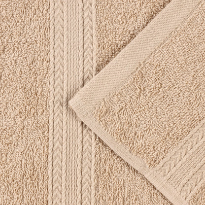 Cotton Eco-Friendly 12-Piece Solid Face Towel Set - Blue Nile Mills