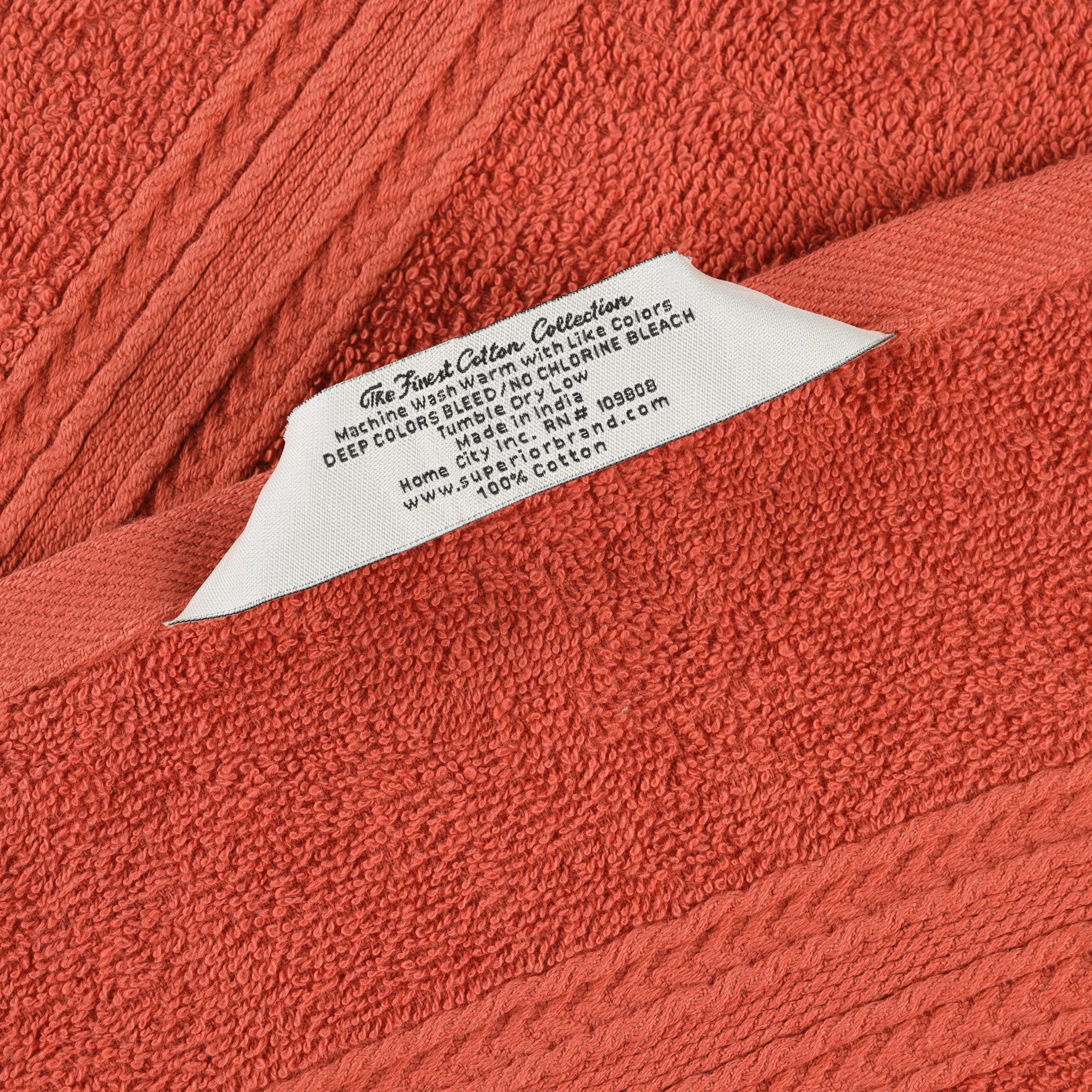 Cotton Eco-Friendly 12-Piece Solid Face Towel Set - Blue Nile Mills