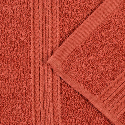 Cotton Eco-Friendly 12-Piece Solid Face Towel Set - Blue Nile Mills