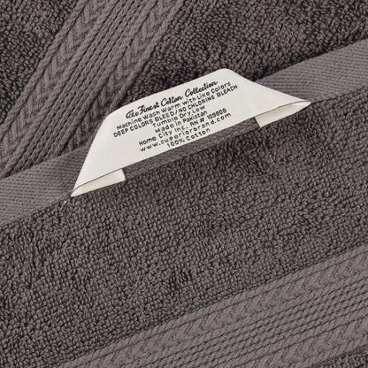 Cotton Eco-Friendly 12-Piece Solid Face Towel Set - Blue Nile Mills