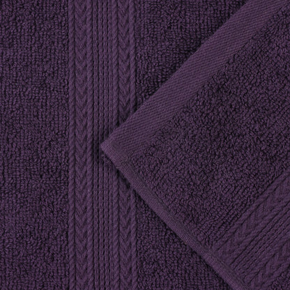 Cotton Eco-Friendly 12-Piece Solid Face Towel Set - Blue Nile Mills