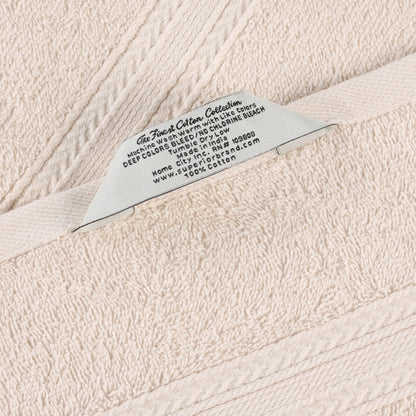 Cotton Eco-Friendly 12-Piece Solid Face Towel Set - Blue Nile Mills