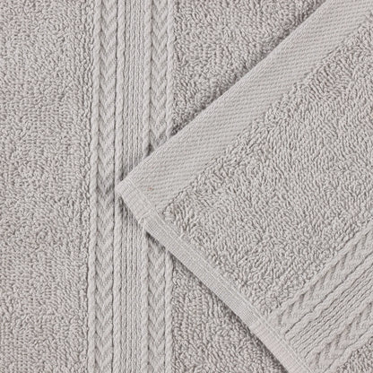 Cotton Eco-Friendly 12-Piece Solid Face Towel Set - Blue Nile Mills