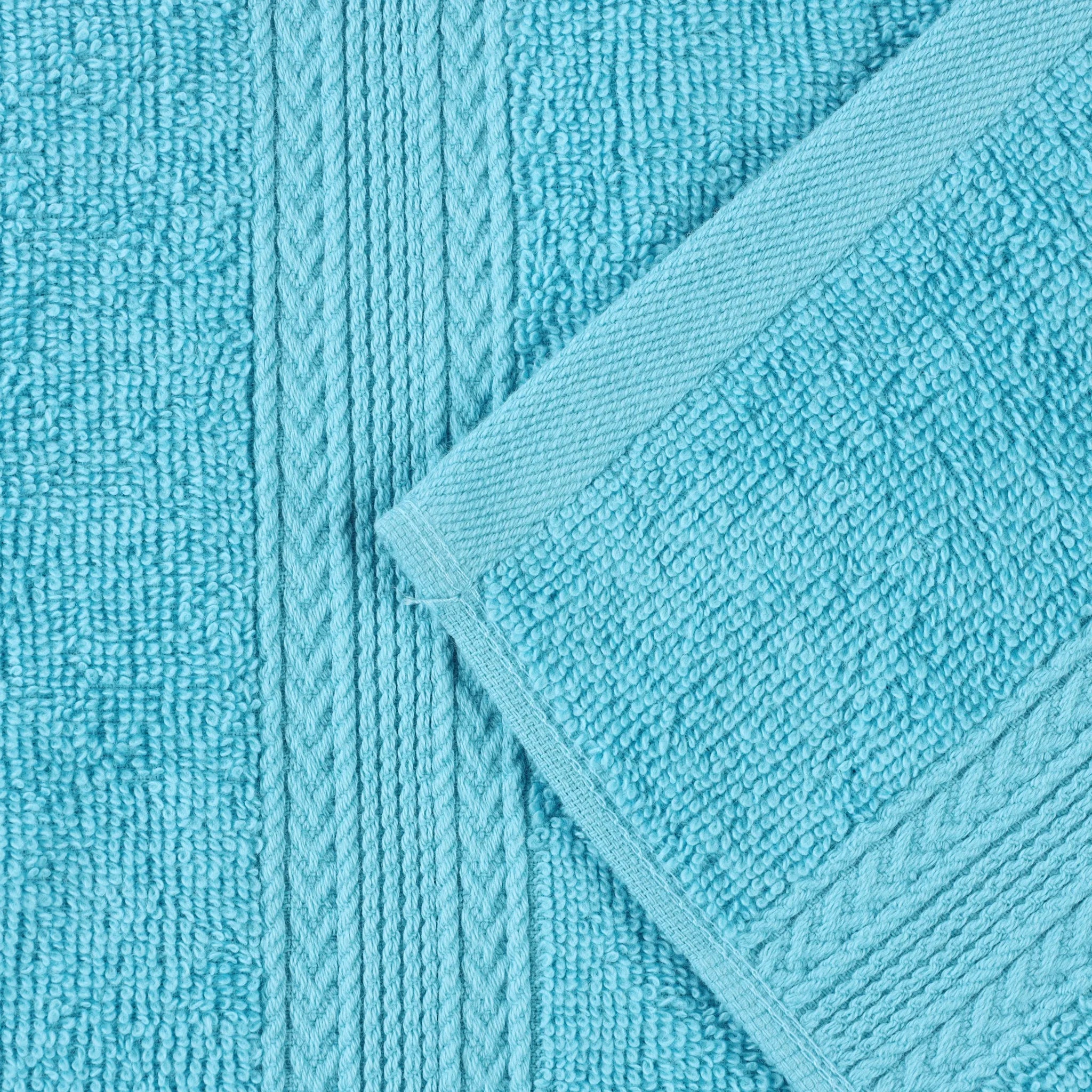 Cotton Eco-Friendly 12-Piece Solid Face Towel Set - Blue Nile Mills