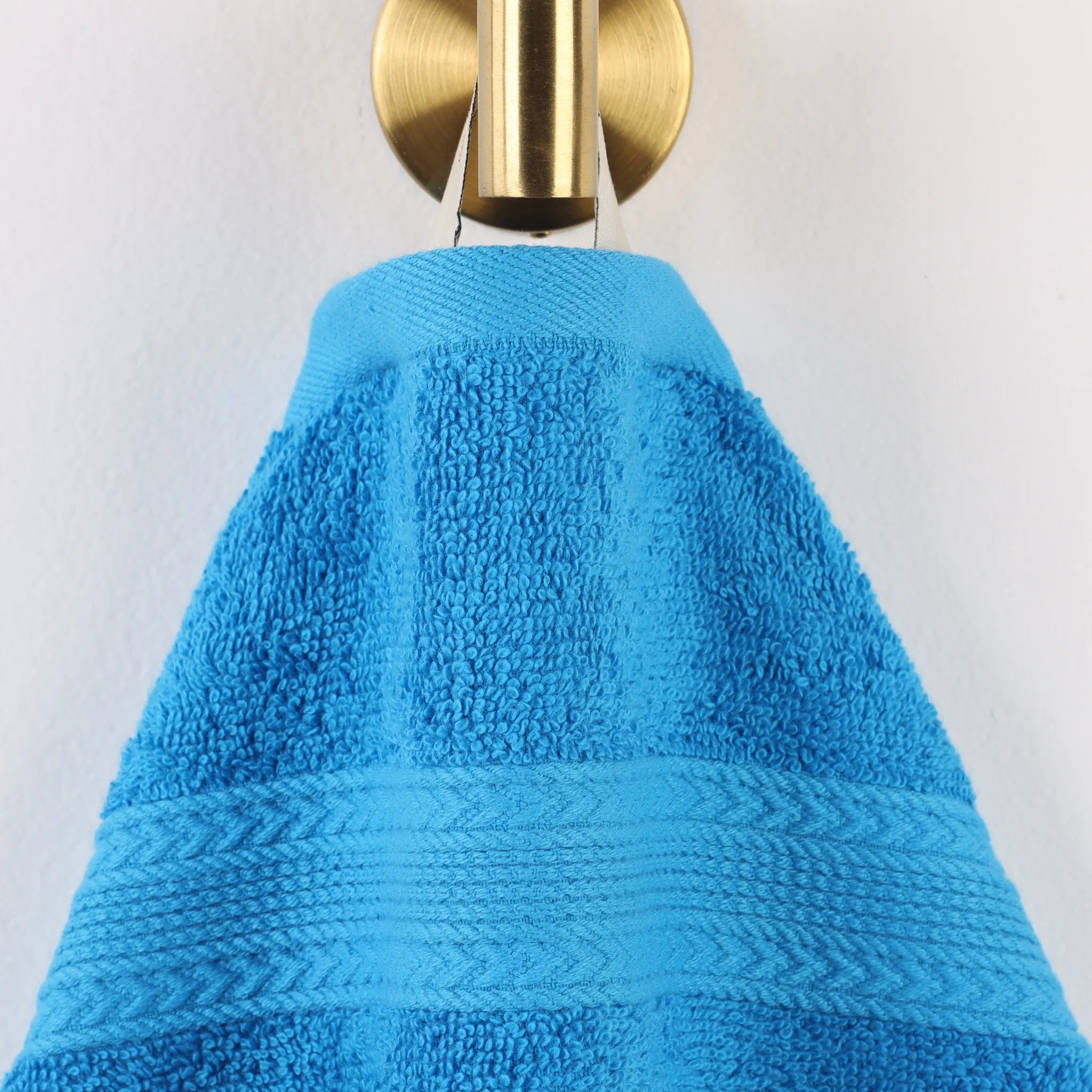 Cotton Eco-Friendly 12-Piece Solid Face Towel Set - Blue Nile Mills