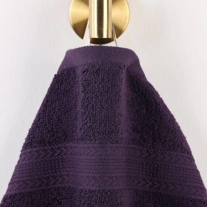 Cotton Eco-Friendly 12-Piece Solid Face Towel Set - Blue Nile Mills