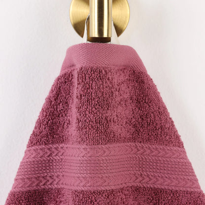 Cotton Eco-Friendly 12-Piece Solid Face Towel Set - Blue Nile Mills