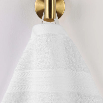 Cotton Eco-Friendly 12-Piece Solid Face Towel Set - Blue Nile Mills