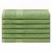 Eco Friendly Cotton 6 Piece Solid Hand Towel Set - Terrace Green