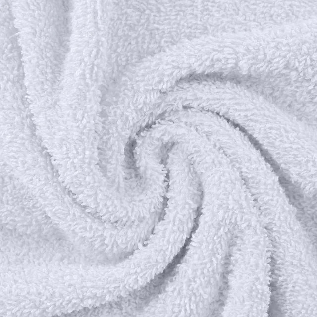 Eco Friendly Cotton 6 Piece Solid Hand Towel Set - White