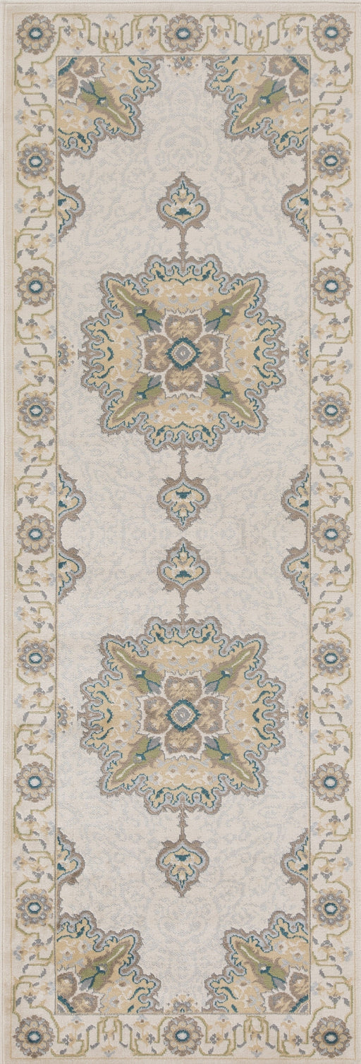 Edeline Medallion Oriental Indoor Area Rug - Beige