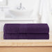 Cotton Eco Friendly 2 Piece Solid Bath Sheet Towel Set - Eggplant