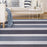Eisley Striped Indoor/ Outdoor Area Rug - Grey