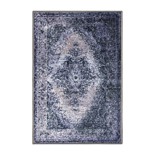 Eldwin Oriental Indoor Area Rug Or Runner Rug Or Door Mat - Gray