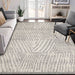 Ellery Abstract Geometric Modern Indoor/Outdoor Area Rug - Cream