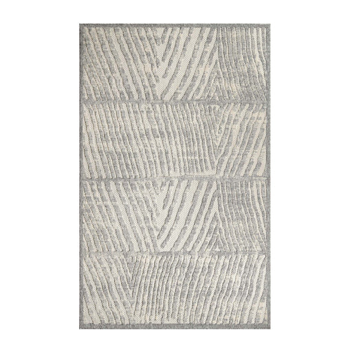 Ellery Abstract Geometric Modern Indoor/Outdoor Area Rug - Cream