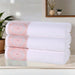Medallion Cotton Jacquard Textured Bath Towels, Set of 3 - Emberglow