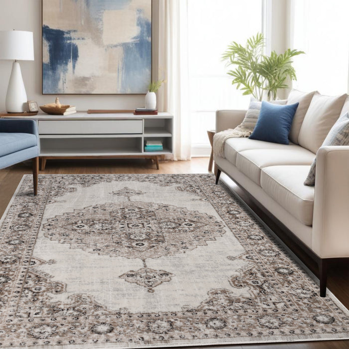 Euphemia Distressed Abstract Eclectic Modern Indoor Area Rug or Runner