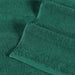 Ribbed Turkish Cotton Quick-Dry Solid 6 Piece Assorted Towel Set - Evergreen
