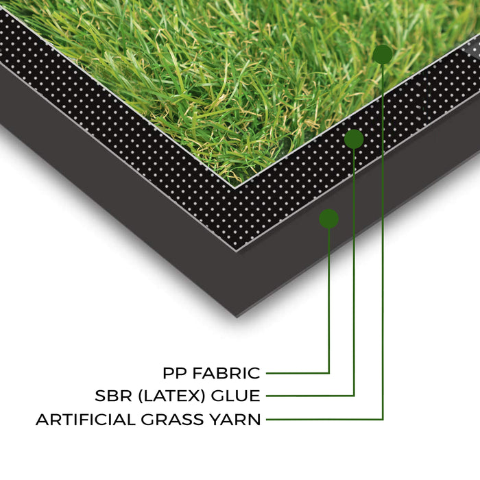 Green Artificial Fake Synthetic Grass Rug Garden Lawn Carpet Mat Turf
