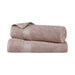 Kendell Egyptian Cotton 2 Piece Bath Sheet Set with Dobby Border - Fawn