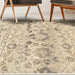 Fawn Abstract Floral Indoor Area Rug Or Runner Rug - Beige