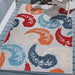 Feather Modern Bohemian Indoor Outdoor Area Rug - Multicolor