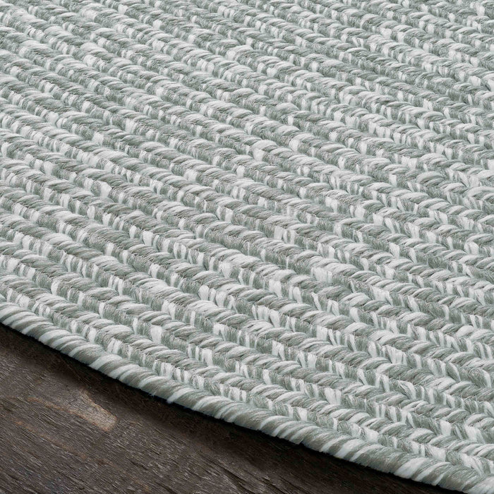 Reversible Braided Area Rug Two Tone Indoor Outdoor Rugs