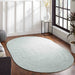 Reversible Braided Area Rug Two Tone Indoor Outdoor Rugs - FogGreen