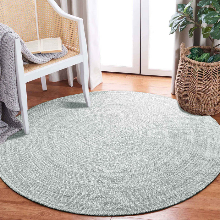 Reversible Braided Area Rug Two Tone Indoor Outdoor Rugs