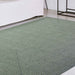 Bohemian Rectangle Indoor Outdoor Rugs Solid Braided Area Rug - Fog Green