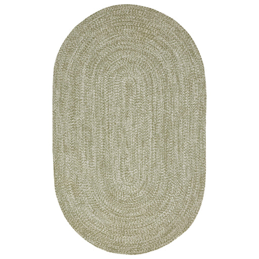 Reversible Braided Area Rug Two Tone Indoor Outdoor Rugs - Fog Green/White