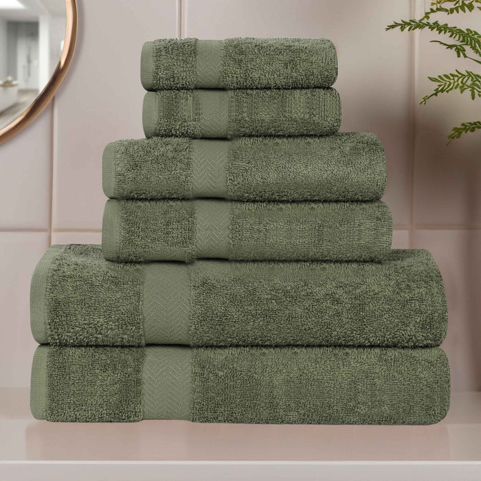 Frankly Eco Friendly Cotton 6 Piece Towel Set