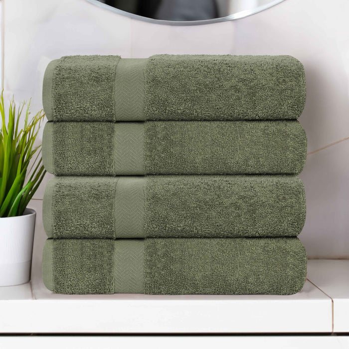 Franklin Cotton Eco Friendly 4 Piece Bath Towel Set