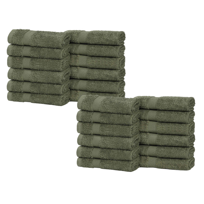 Franklin Cotton Eco Friendly 24 Piece Face Towel Set