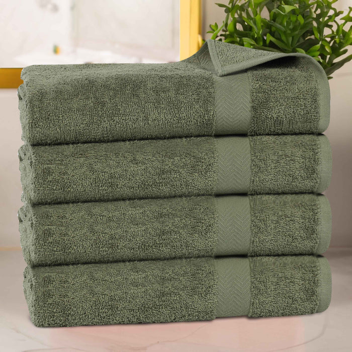 Franklin Cotton Eco Friendly 4 Piece Bath Towel Set