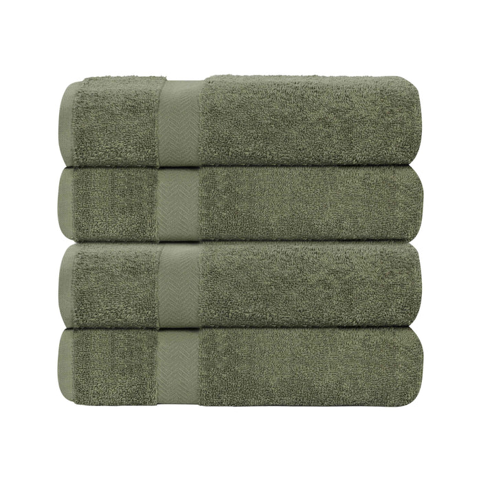 Franklin Cotton Eco Friendly 4 Piece Bath Towel Set