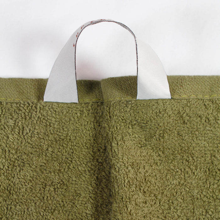 Franklin Cotton Eco Friendly 24 Piece Face Towel Set - ForestGreen