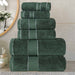 Niles Egypt Produced Giza Cotton Dobby Ultra-Plush 6 Piece Towel Set - Forrest Green