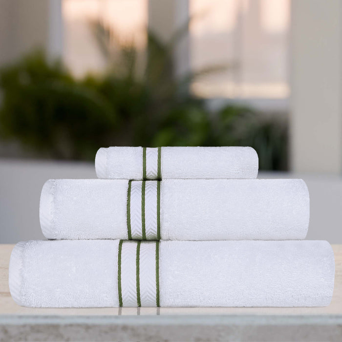 Turkish Cotton Ultra-Plush Solid 3-Piece Highly Absorbent Towel Set