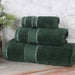 Niles Egypt Produced Giza Cotton Dobby Ultra-Plush 3 Piece Towel Set - Forrest Green