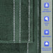 Niles Egypt Produced Giza Cotton Dobby Ultra-Plush 12 Piece Towel Set - Forrest Green