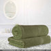 Egyptian Cotton Pile Plush Heavyweight Absorbent Bath Sheet Set of 2 - ForestGreen