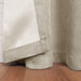 Linen Pattern Washable Room Darkening Blackout Curtain Set 42" - FrostedAlmond