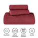 Victory Cotton Matelasse Weave Jacquard Scroll Medallion Bedspread Set - Garnet