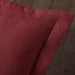 Basket Weave Matelasse Cotton Bedspread Set -  Garnet